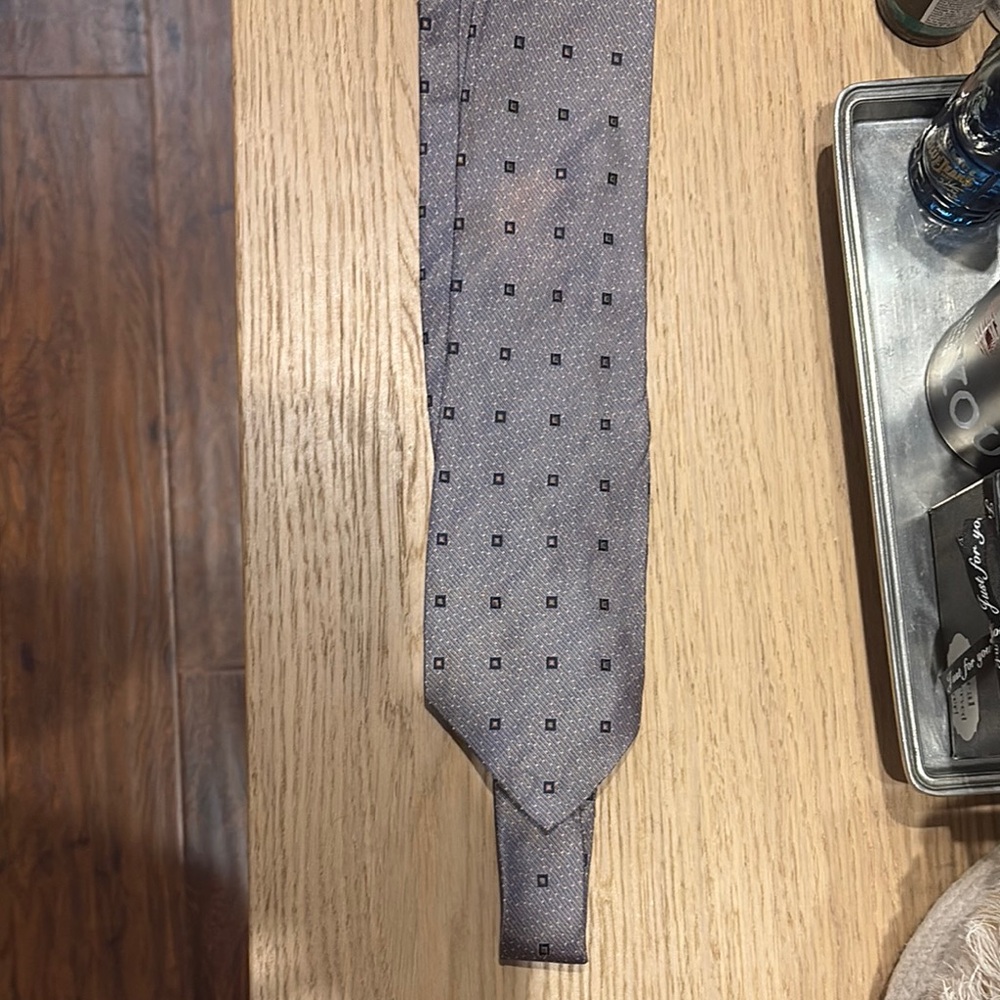 Versace Gray Polka Dot Tie